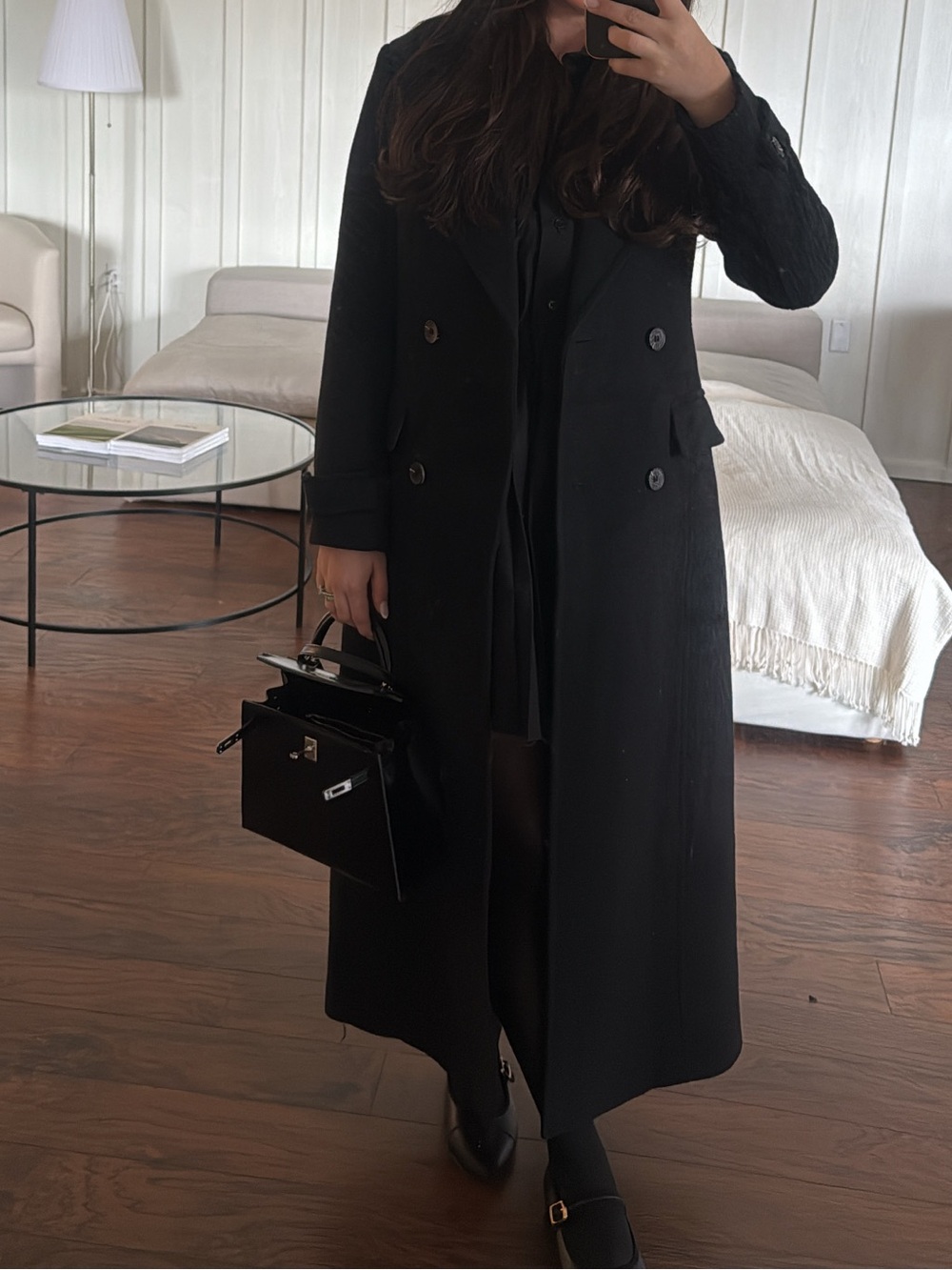 Avec les files back sinched wool coat - Picture 3 of 7